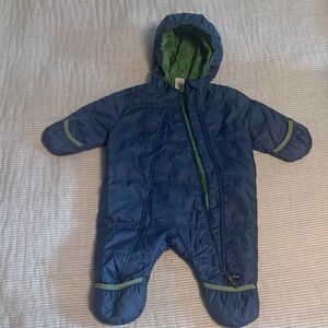 Blue 6 mo One Piece Snowsuit